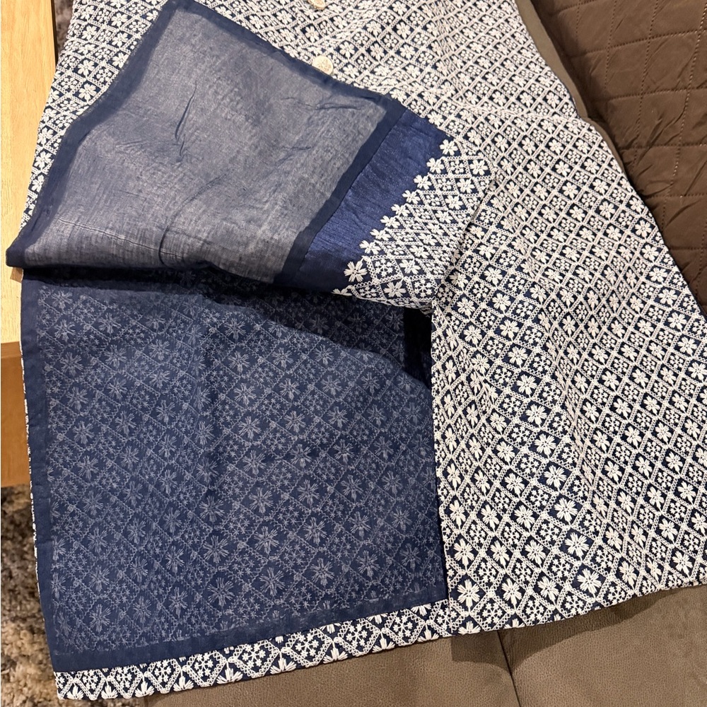 Patterned Button-Down Shirt - image 6